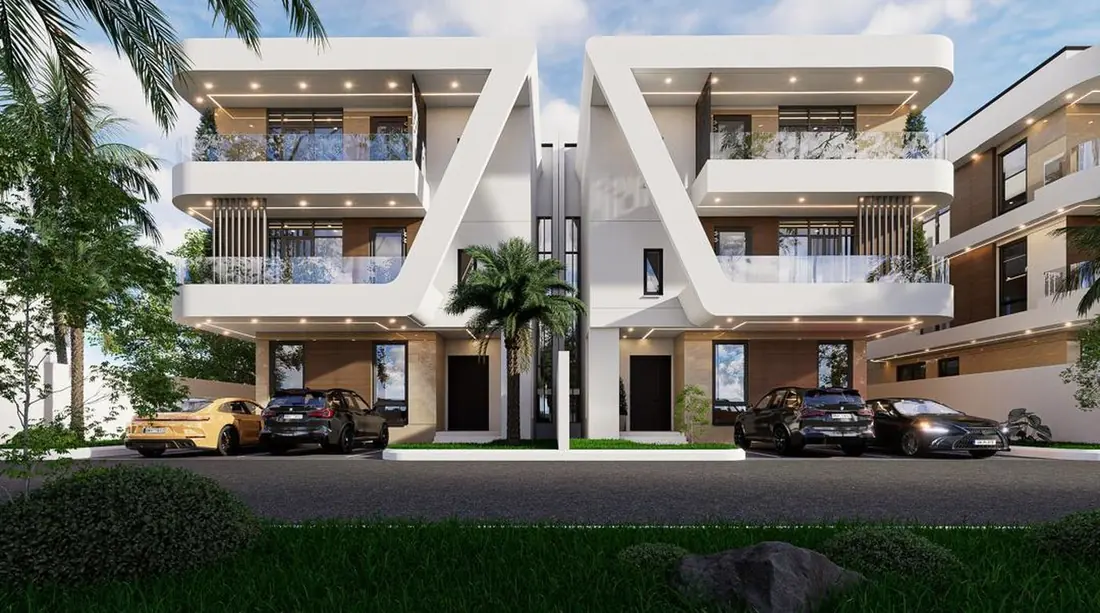 Render of the luxury duplex development at City View 3, Katampe Extension
